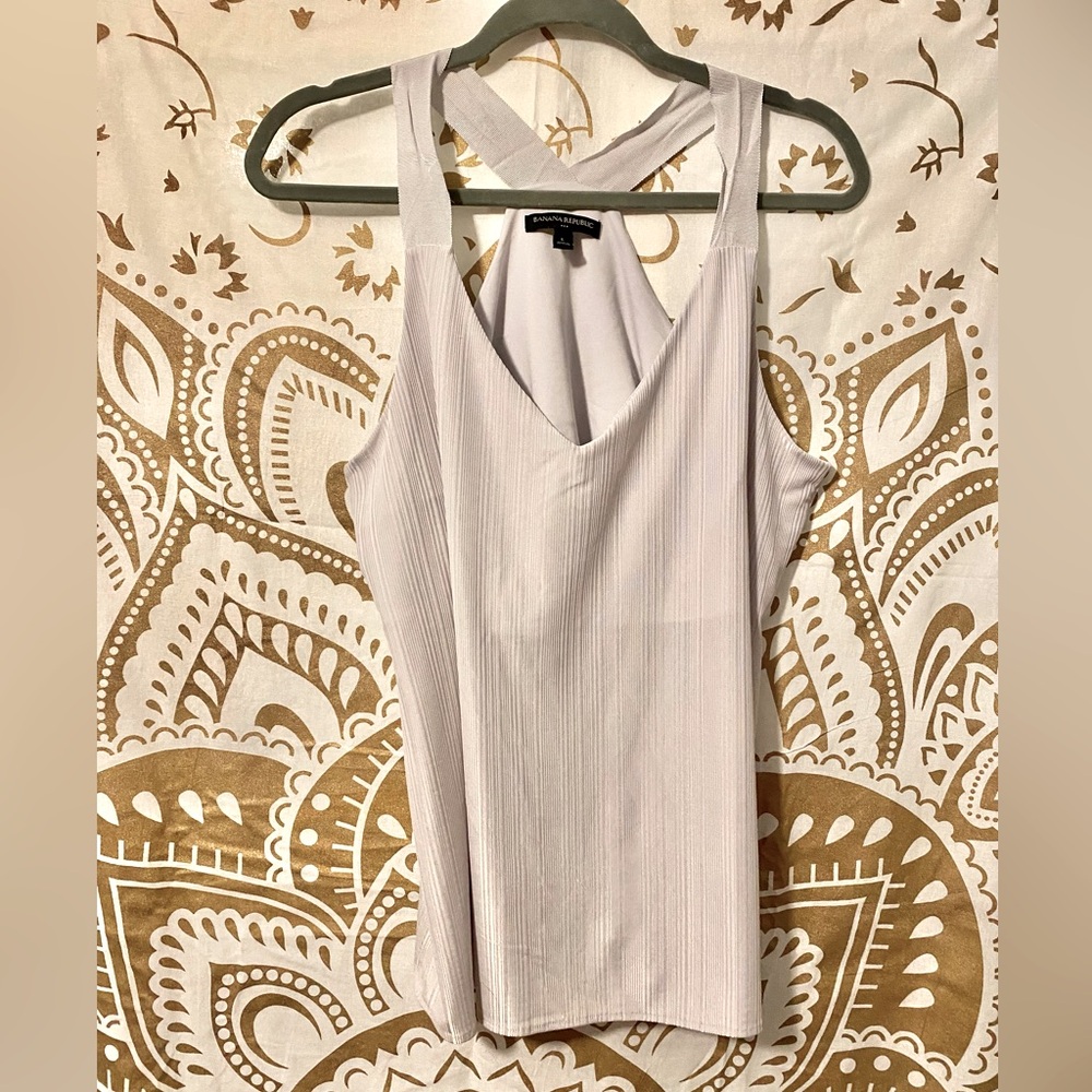 Banana Republic Silver Gray Top